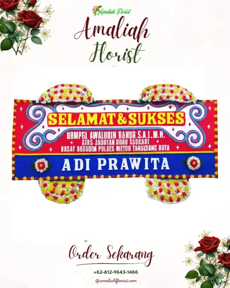 Papan Bunga Ucapan Selamat Sukomaju